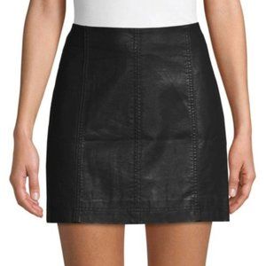 Free People Black Modern Femme Mini Skirt